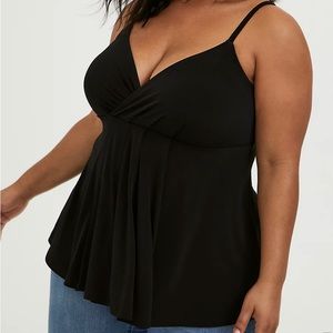TORRID Plus Size Black Studio Babydoll Cami